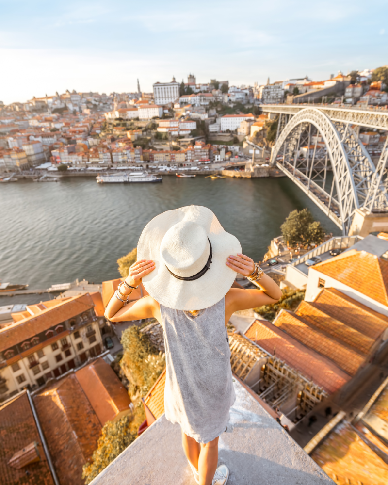 Porto travel experience overlooking the Douro River - Porto Reiseerlebnis Douro Fluss